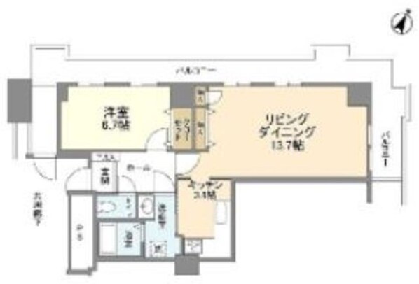 トルナーレ日本橋浜町の物件間取画像